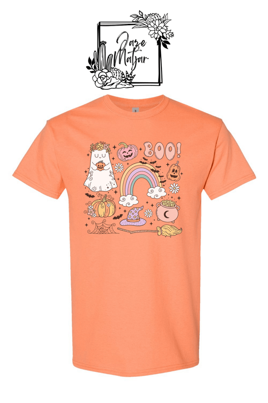 Boo Halloween Cotton T-Shirt