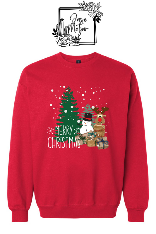 Merry Christmas Softyle Midweight Crewneck Sweatshirt